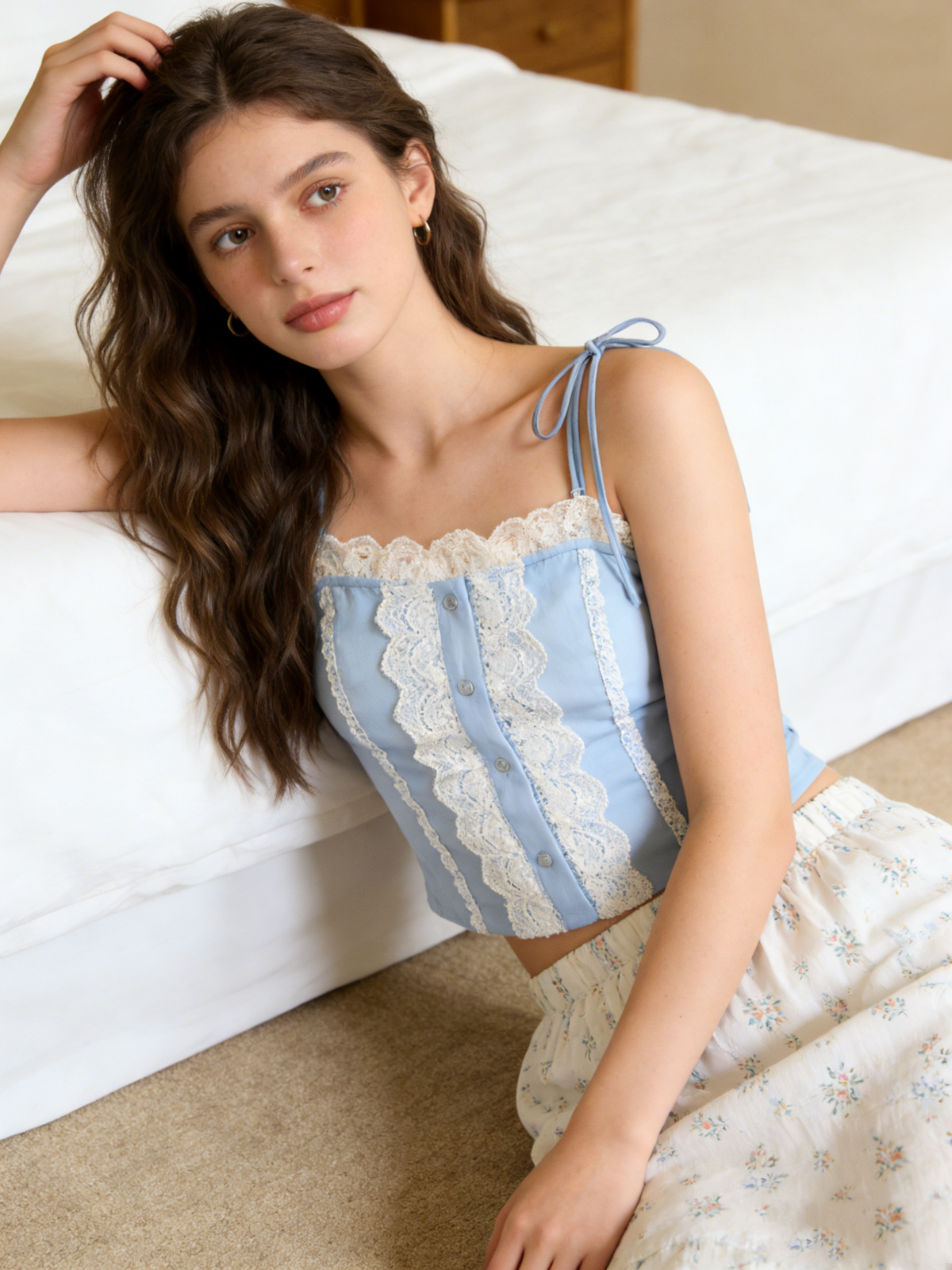 Light Blue Structured Camisole