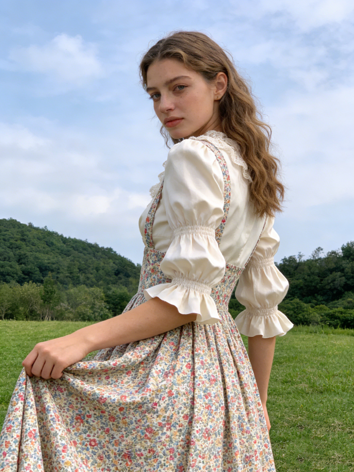 Romantic Satin Blouse