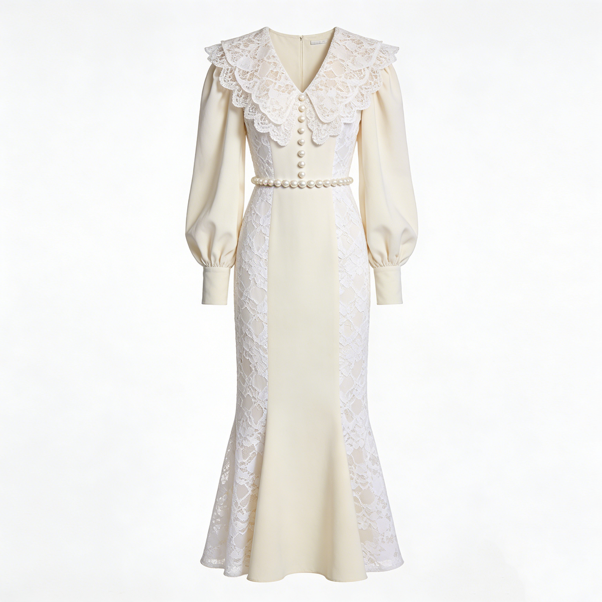 Elegant Lace Midi Dress